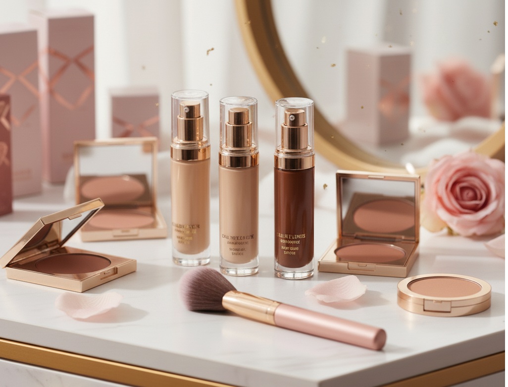 Bases y polvos de maquillaje